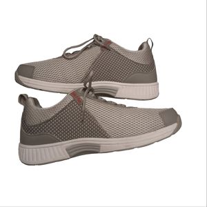 OrthoFeet Orthopedic Gray Mesh Shoes Edgewater Mens Size 10.5